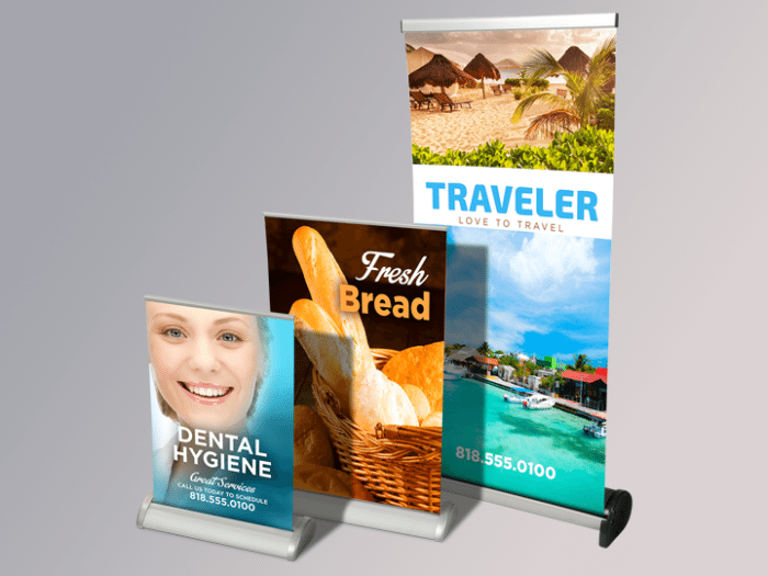 Table Top Retractable Banner Table Banner Printing
