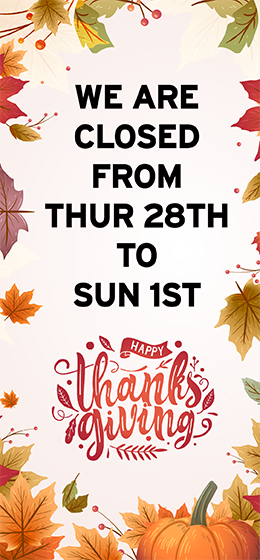 Thanksgiving Closure