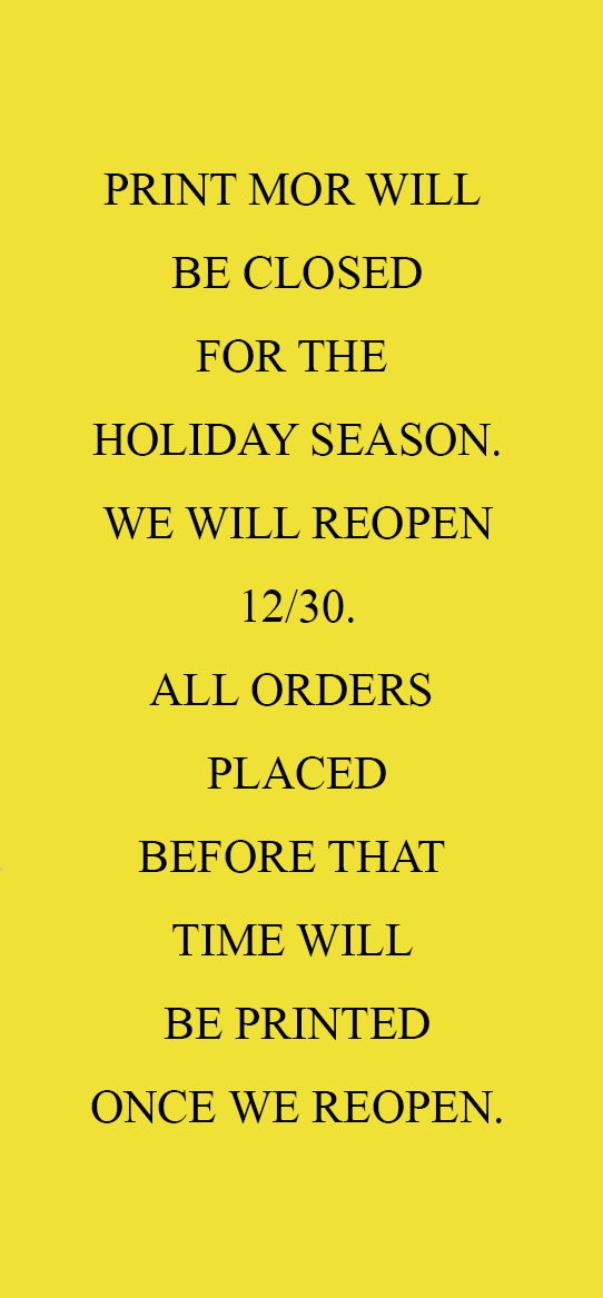 Holiday Closure