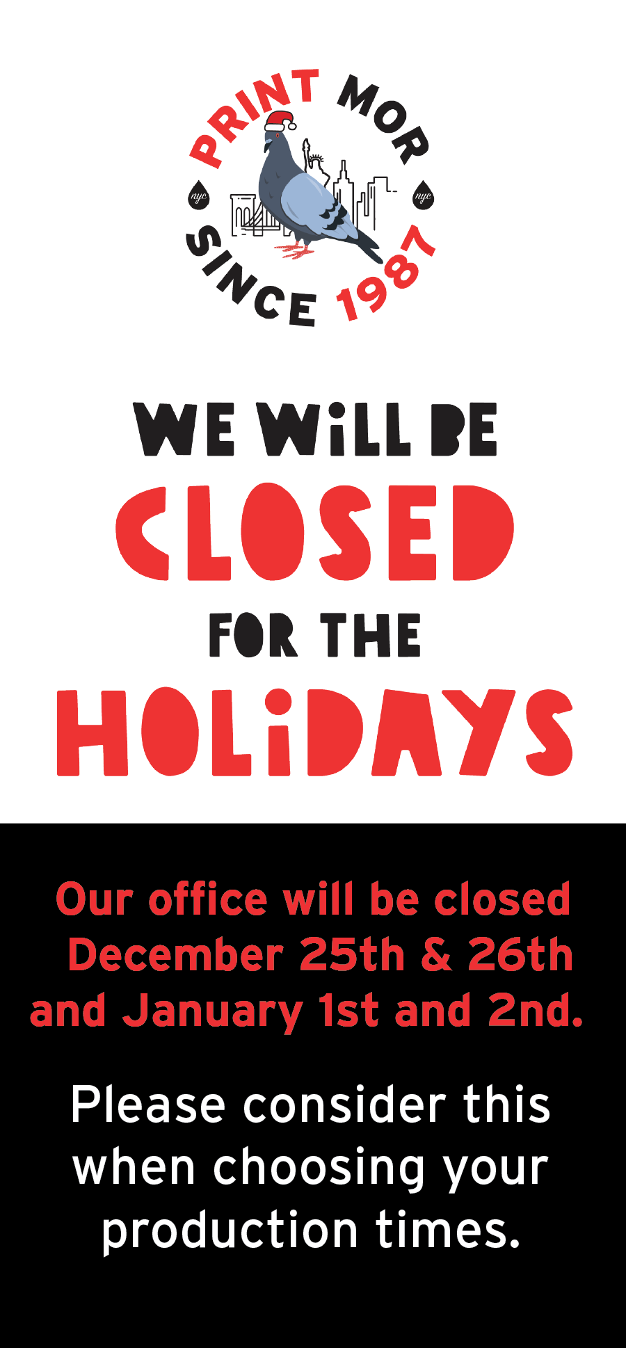 Holiday Hours