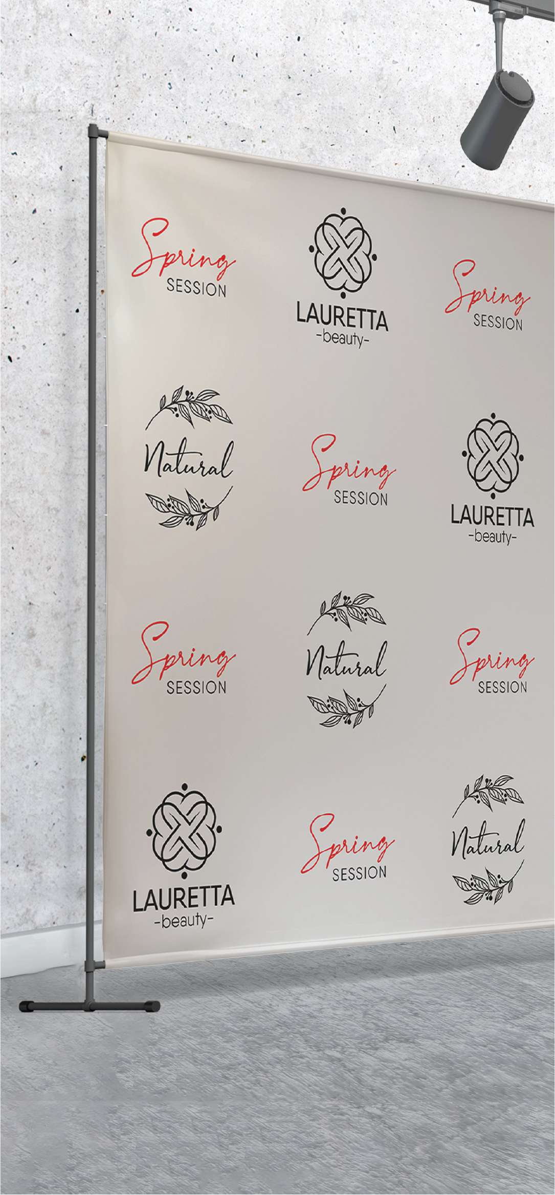 Step and Repeat with Stand