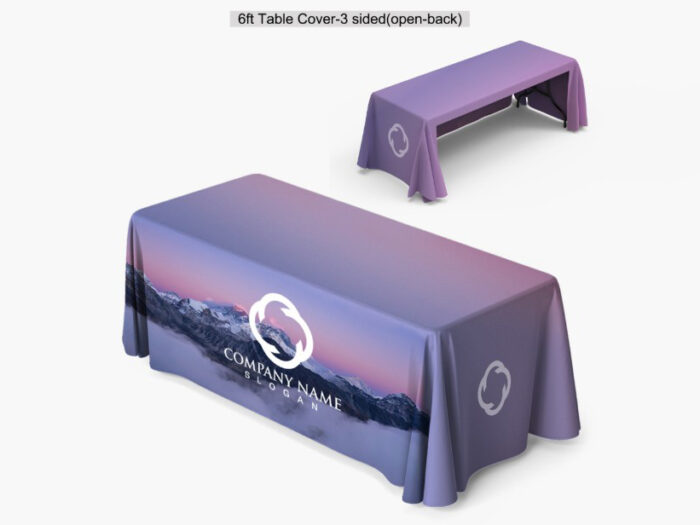 table cover 6 ft 3 sides